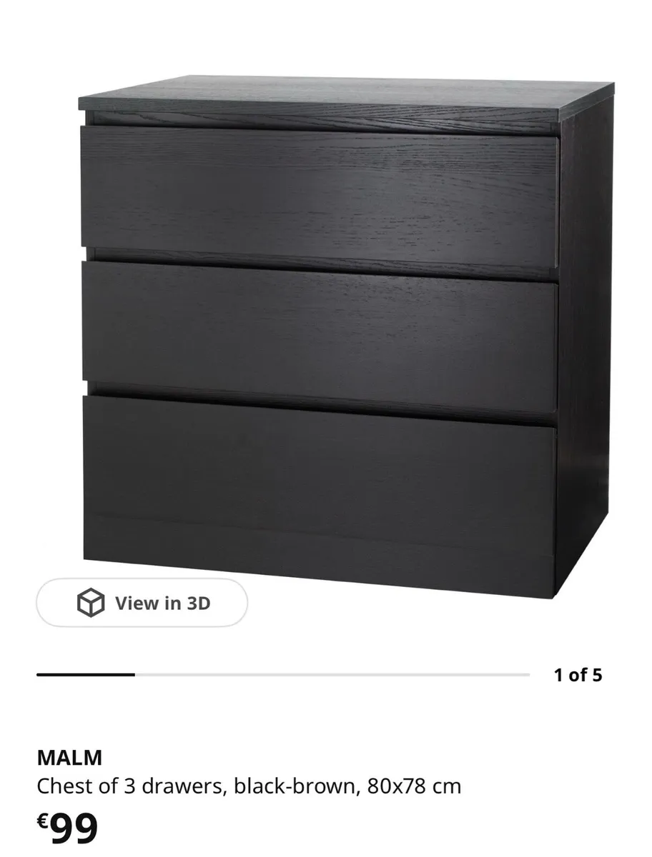 IKEA MALM Chest of Drawers - Image 1