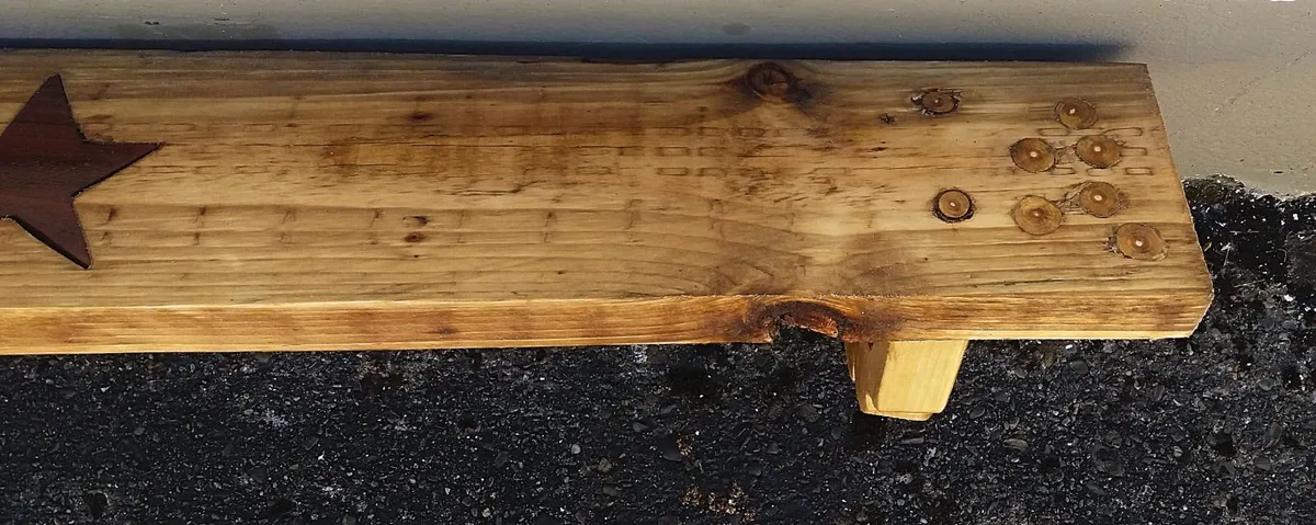NEW Rustic Floating Stove Mantle / Shelf - Image 2