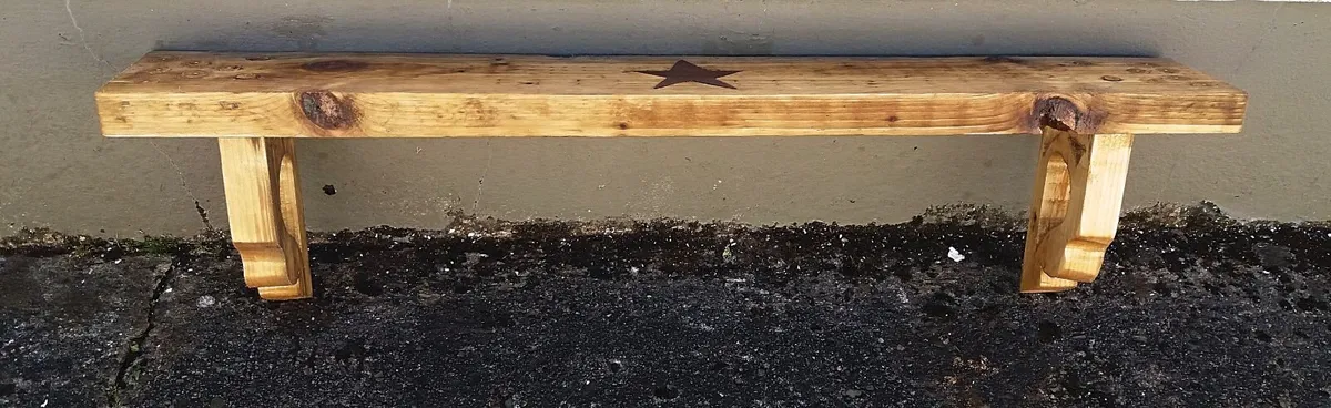 NEW Rustic Floating Stove Mantle / Shelf - Image 3