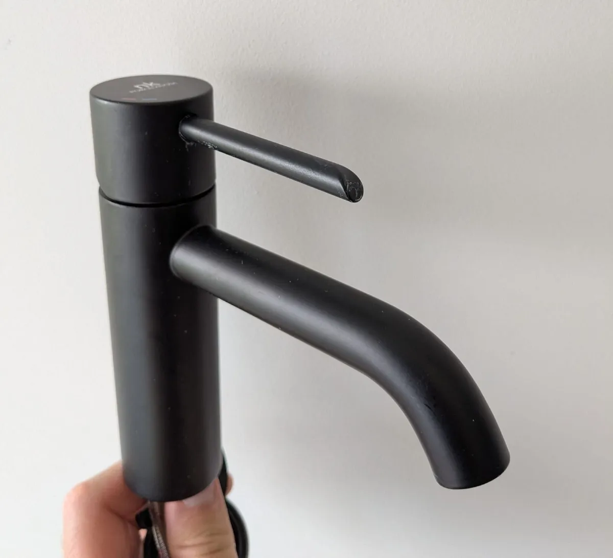 Noken black single lever basin mixer - Image 1