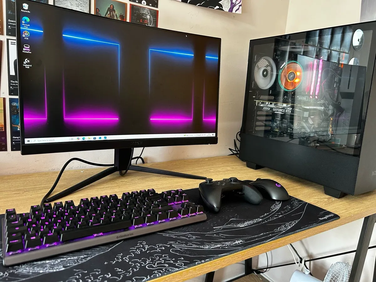 Gaming Pc + Full setup (Ryzen 7, RTX 2070, 32GB) - Image 1