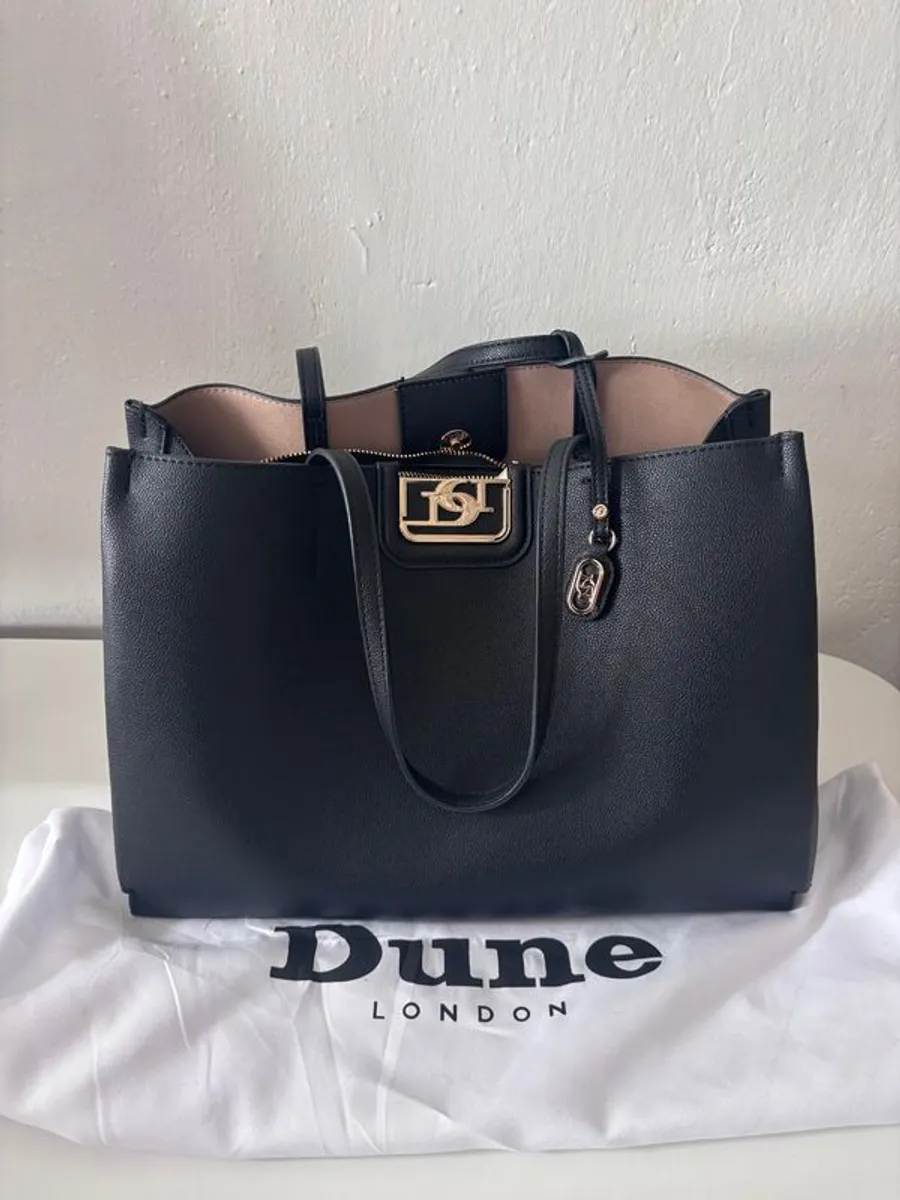 Black Dune Tote - stylish everyday work tote - Image 1