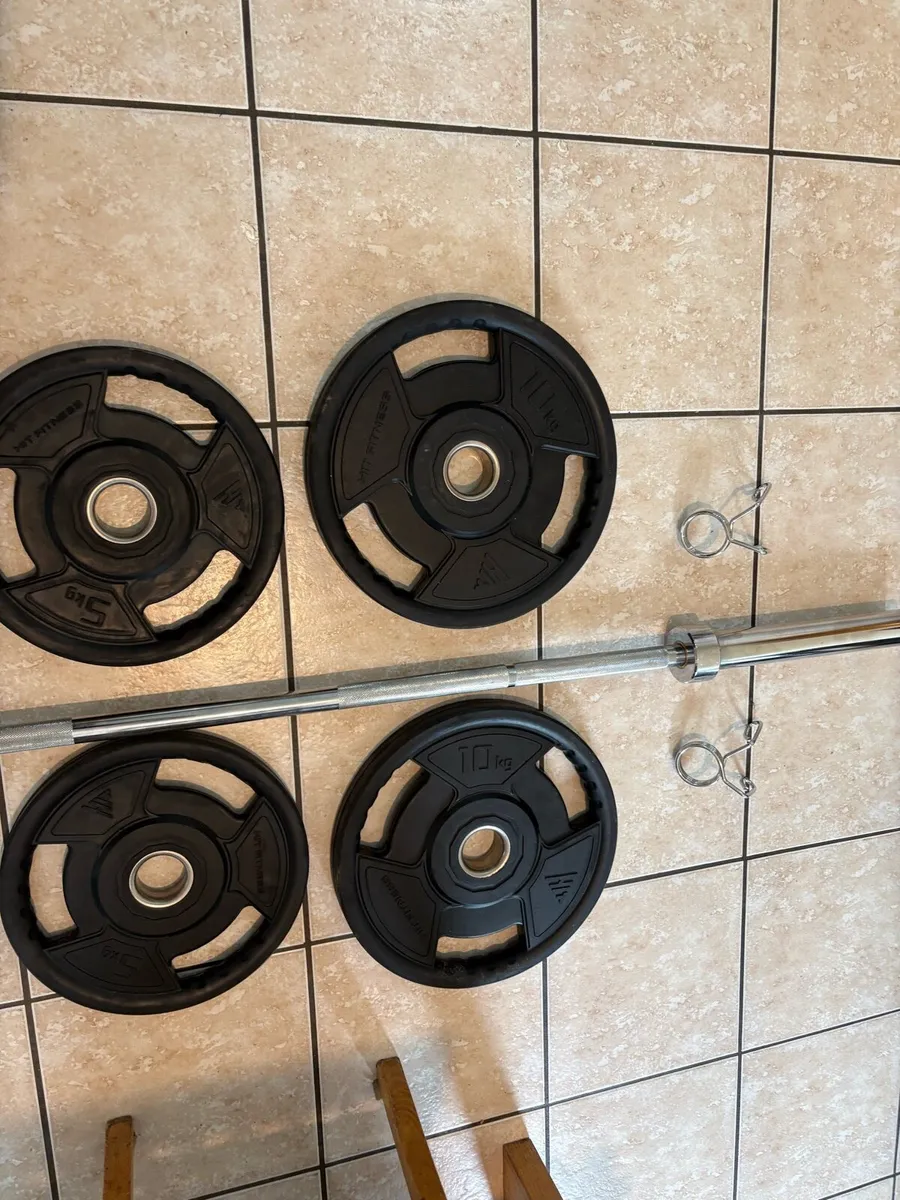 PERFECT URETHANE PRO OLYMPIC WEIGHTS, 6 FT BAR. - Image 4