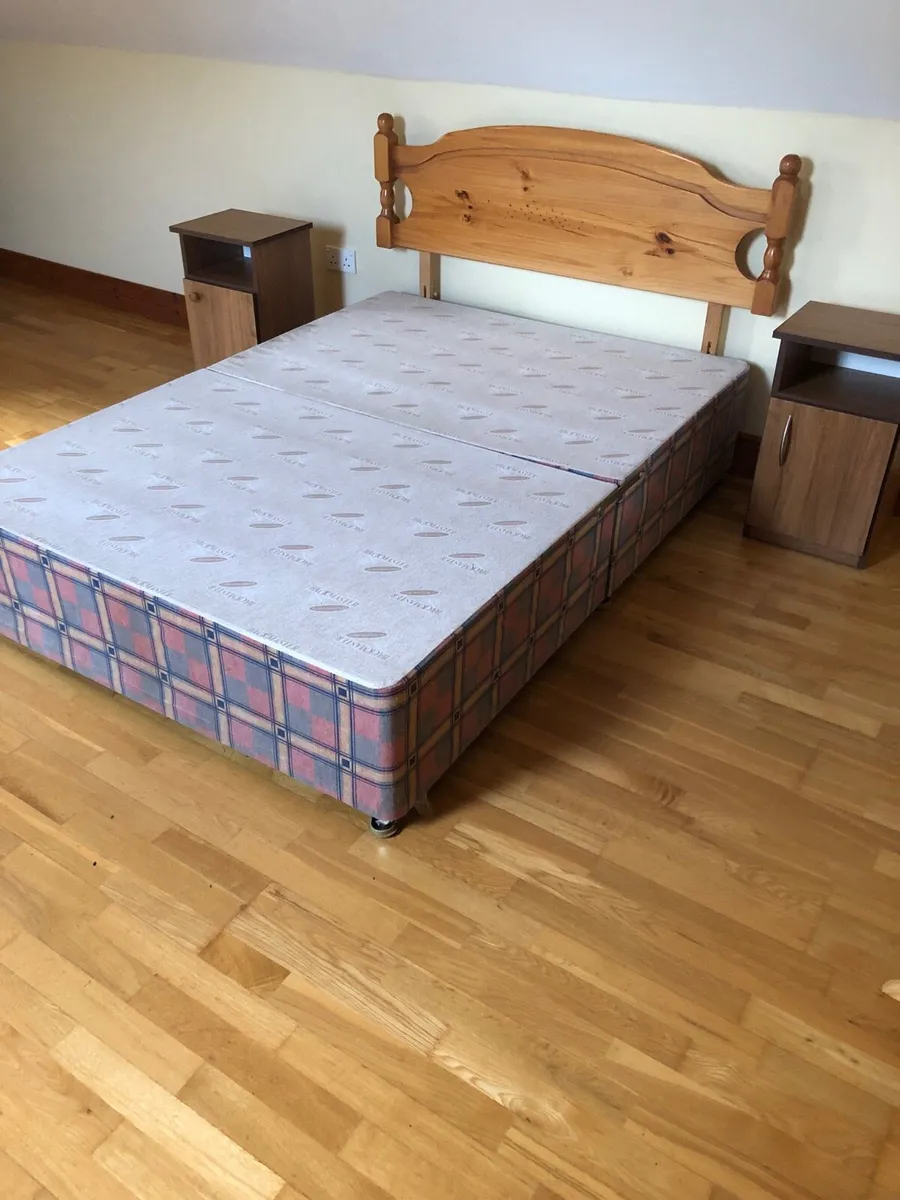 Bed base, headboard, lockers