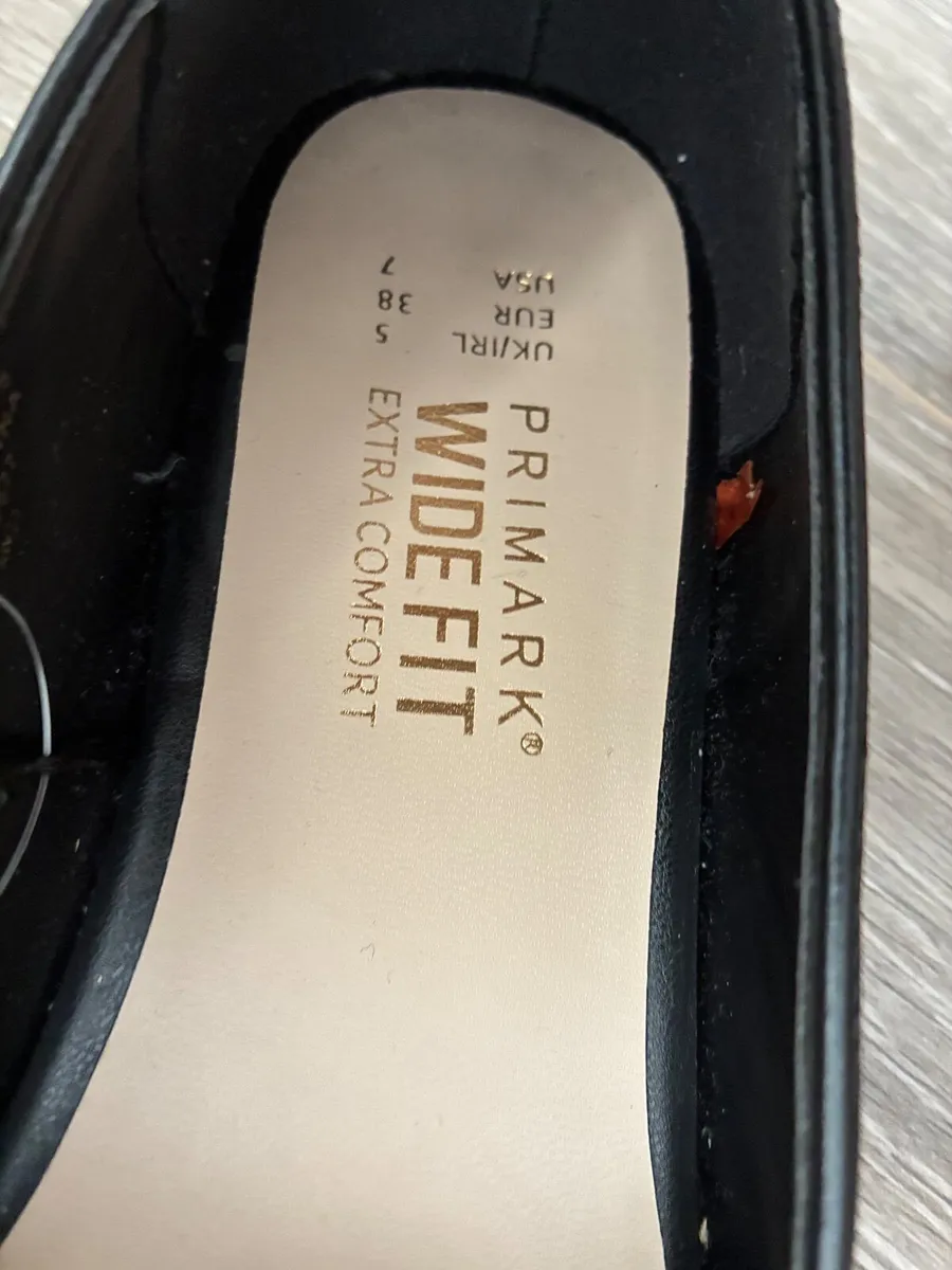 NEW black wide fit loafers with a snakeskin textur - Image 2