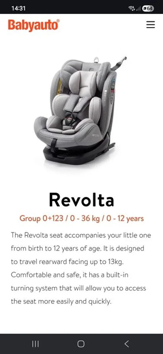 Car Seat 360 spin - Image 4