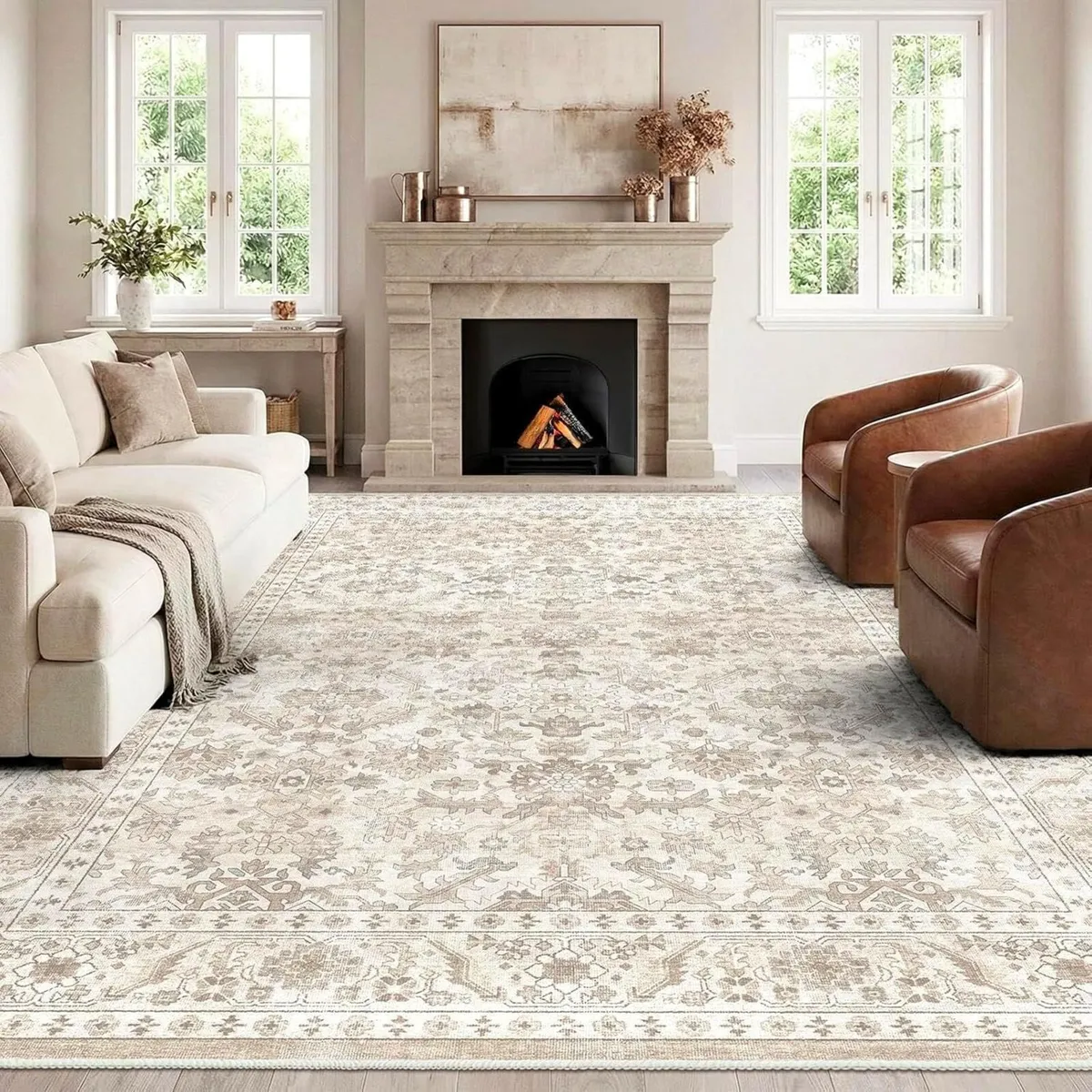 Vintage Washable Rugs for Living Room - 200x300cm - Image 1