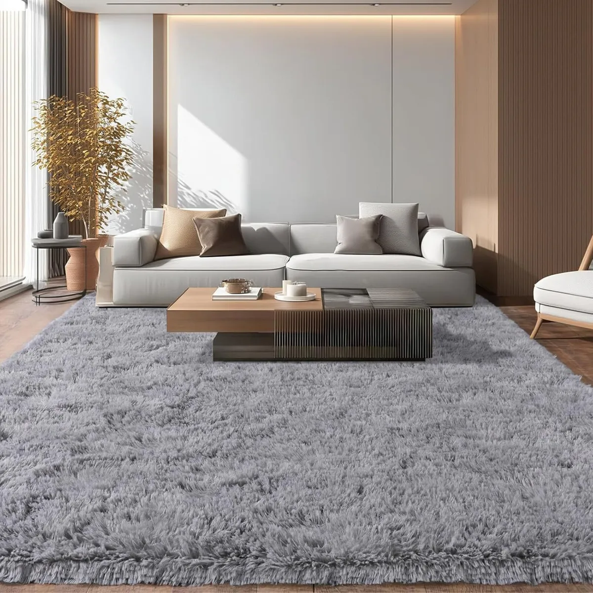Large Rugs for Living Room 160x230 cm - Fluffy - Image 2