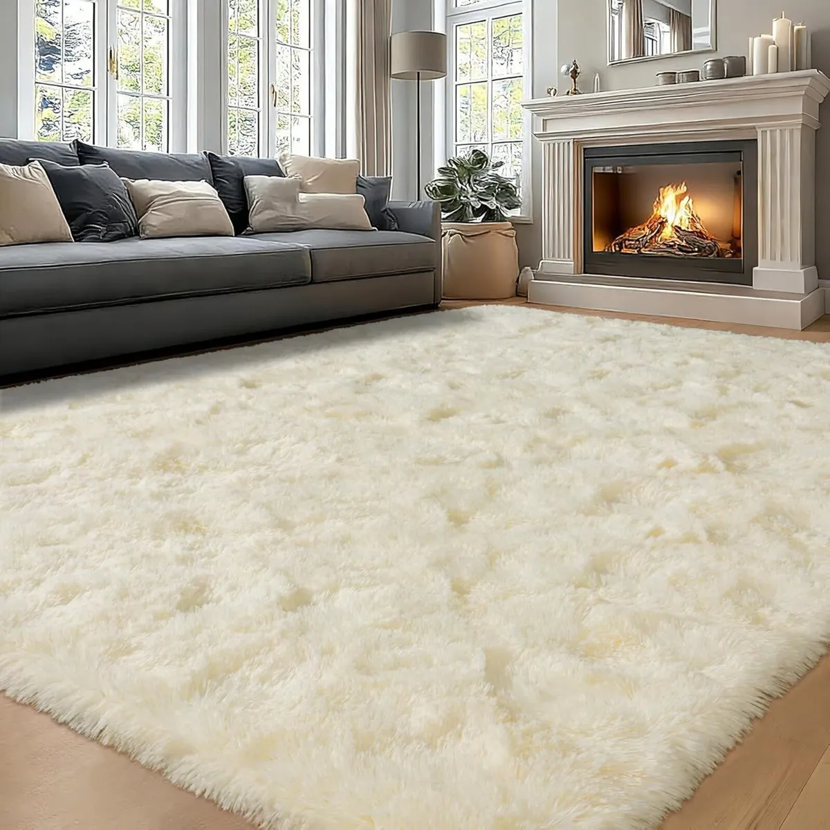 Large Rugs for Living Room 200x300 cm - Fluffy - Image 3