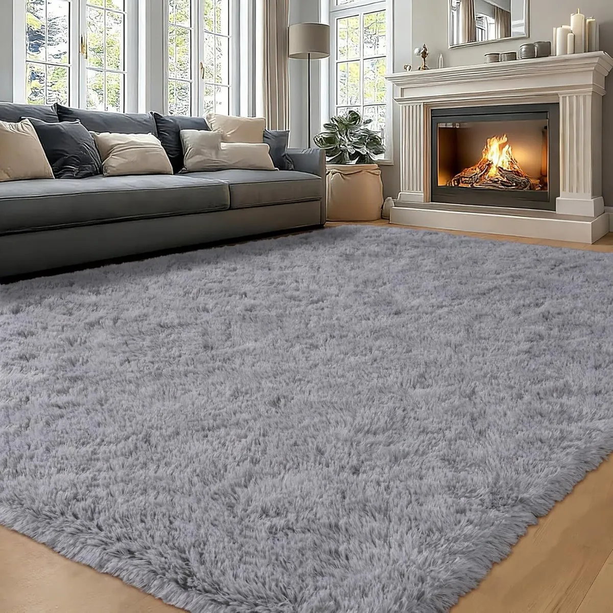 Large Rugs for Living Room 200x300 cm - Fluffy - Image 2