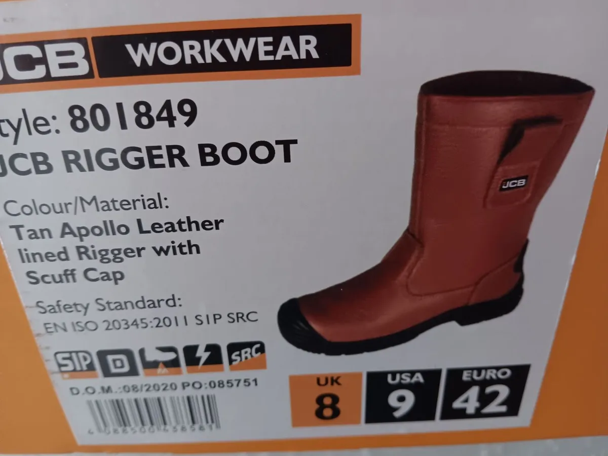 JCB SAFETY RIGGER BOOTS (NEW) - Image 2