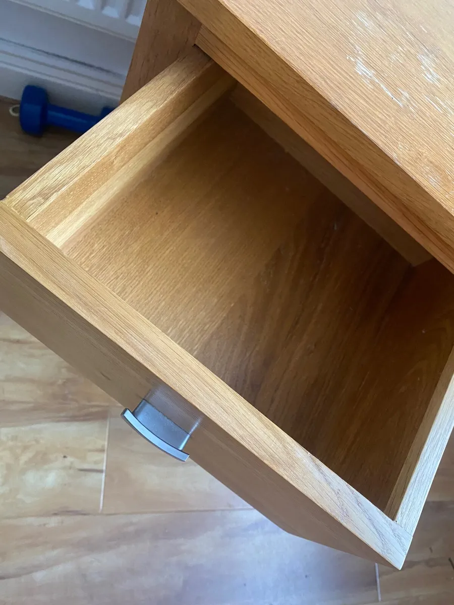 Oak Bedside Lockers - Image 2