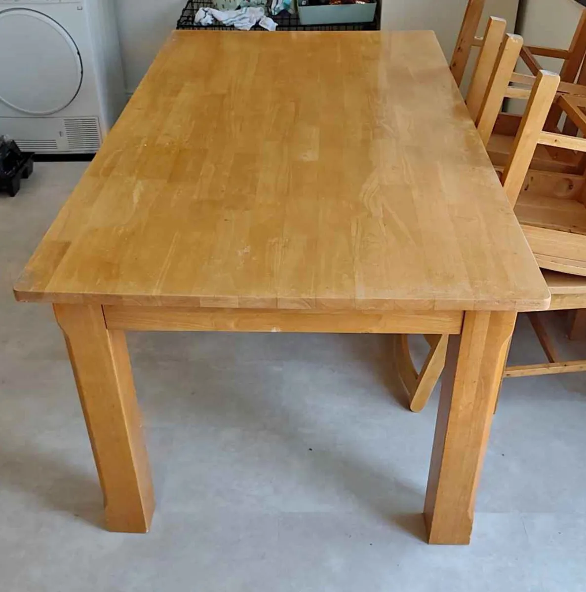Very Solid White Oak 6Ft Kitchen Dining Table