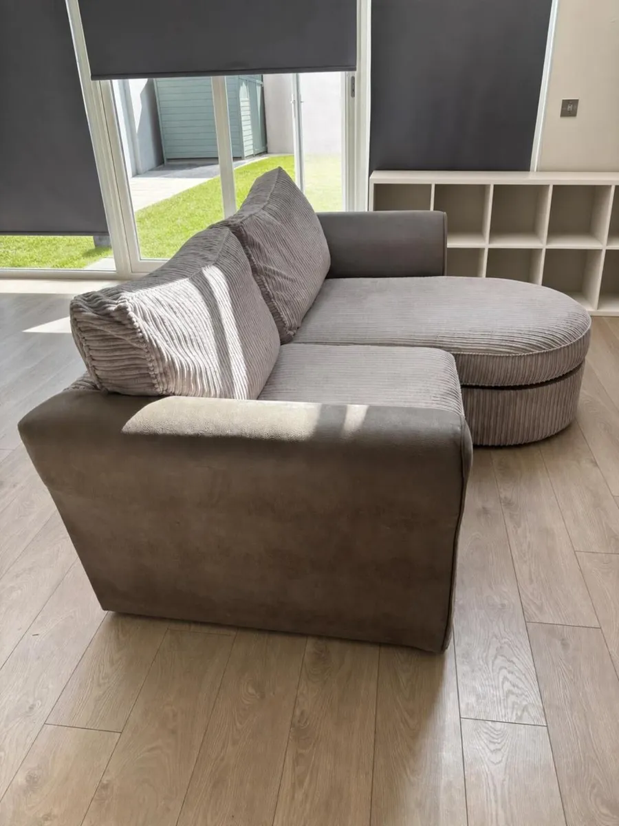3 Seater Sofa Couch with Chaise - Image 1