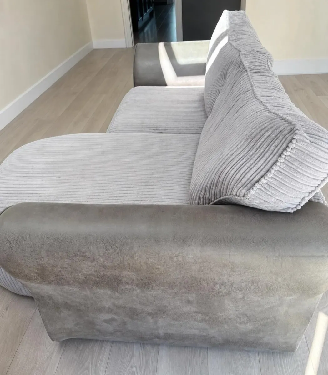 3 Seater Sofa Couch with Chaise - Image 2