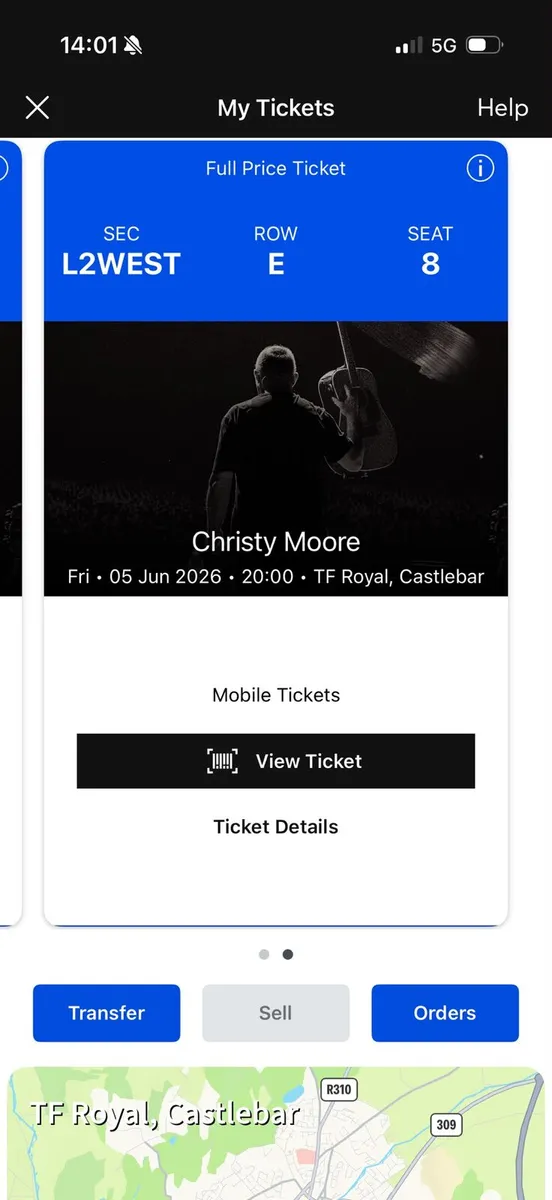 2 Christy Moore Tickets - Image 2