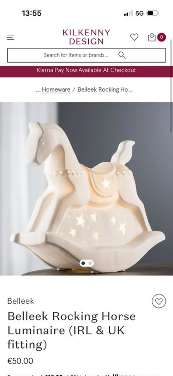 Beleek Rocking Horse Nightlight - Image 2