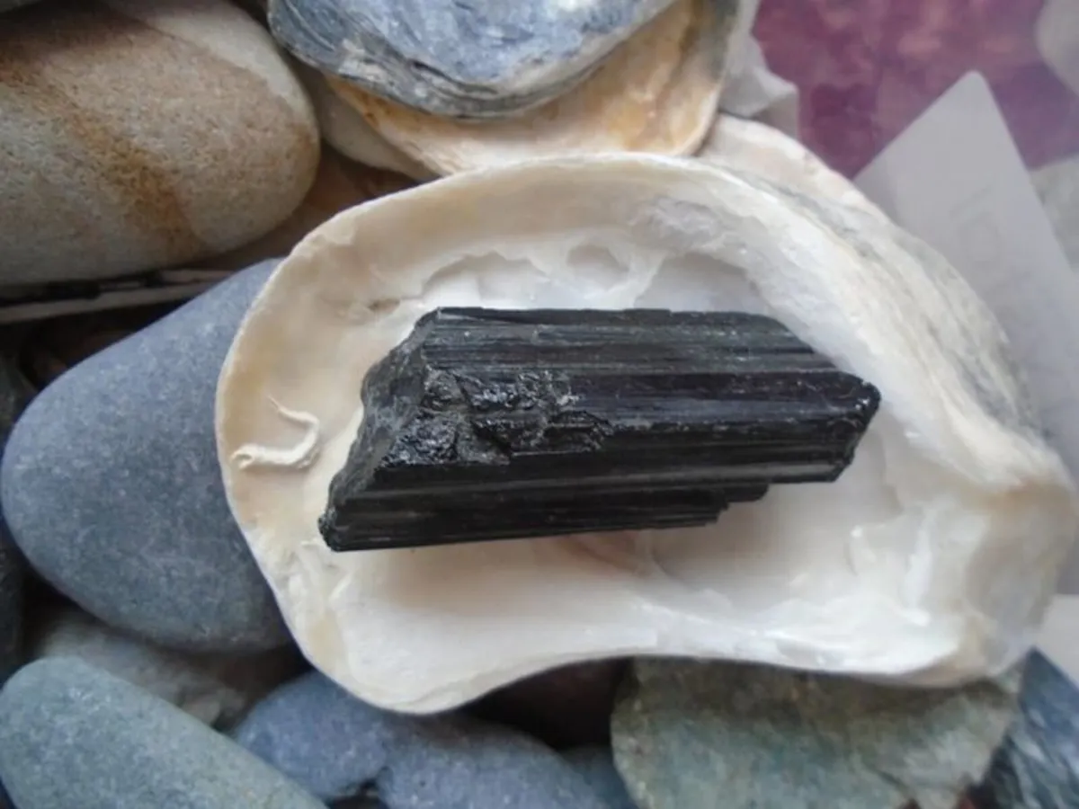 Raw Black Tourmaline, Crystals, Gemstones - Image 1