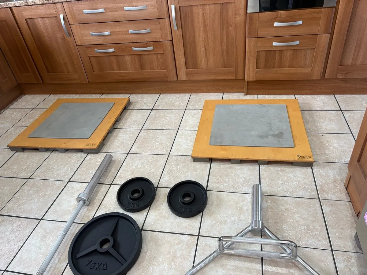 OLYMPIC HEX SHUG, 7 FOOT BAR, DEADLIFT AND WEIGHTS - Image 3