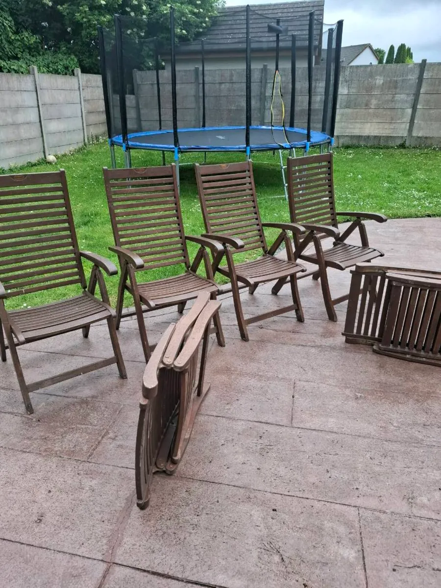 Garden furniture hardwood chairs - Image 1