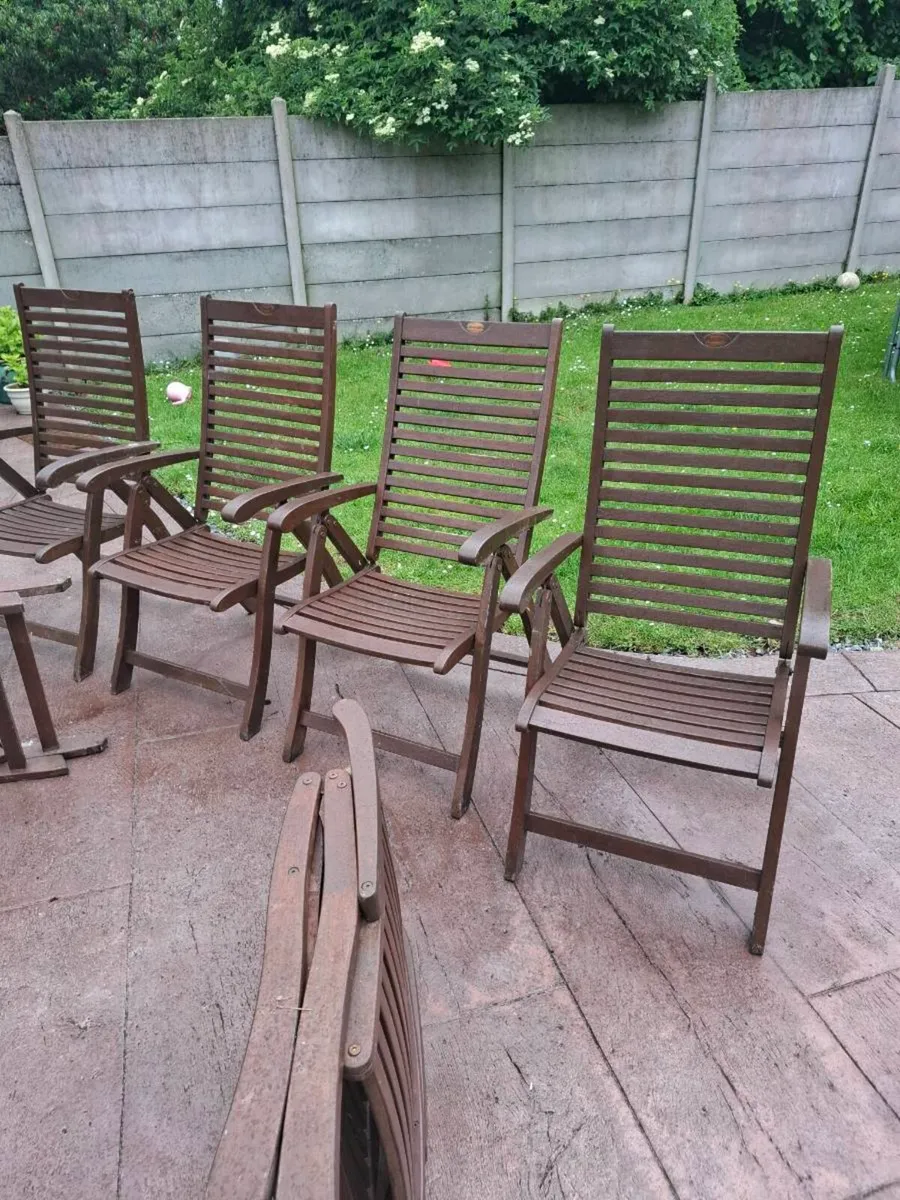 Garden furniture hardwood chairs - Image 2