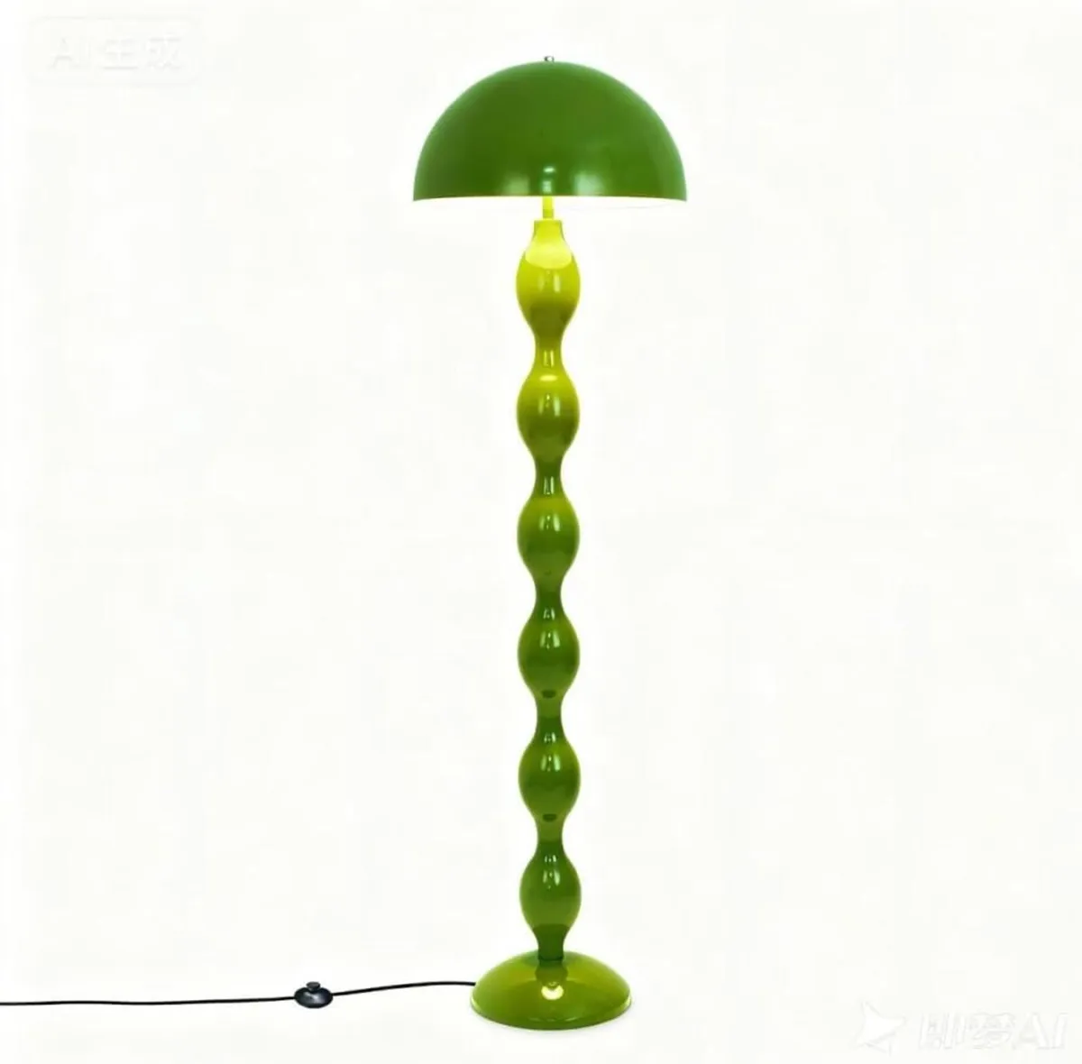 Green Floor Lamp Vintage Lamps for Living Room - Image 2