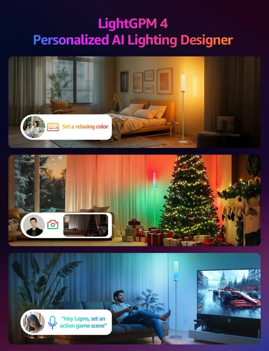 O1 AI Floor Lamp Smart Standing with Music Sync - Image 2