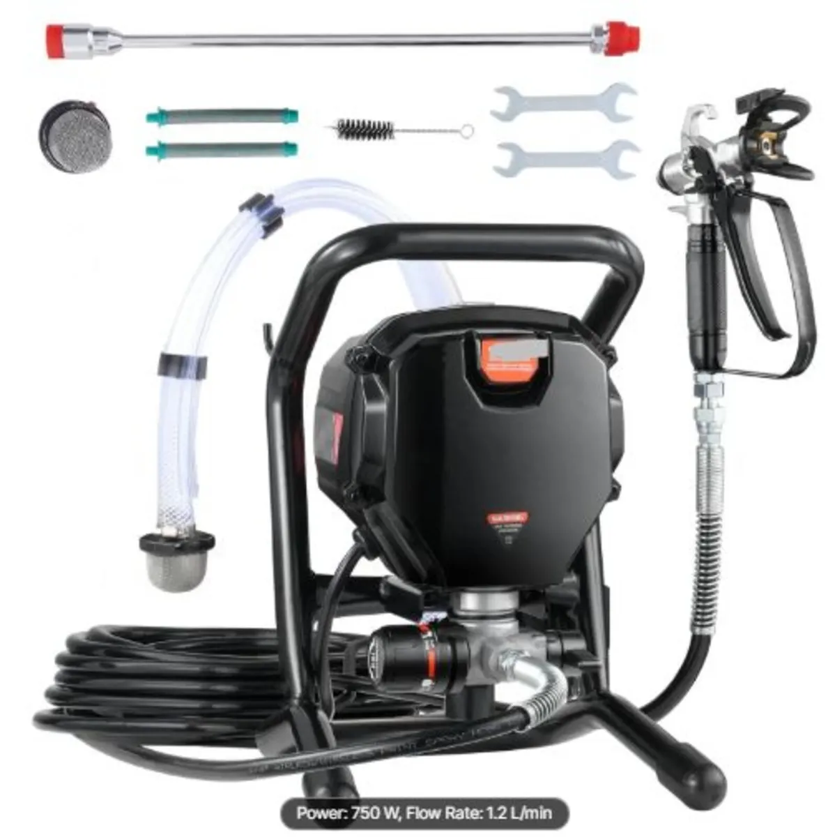 Stand Airless Paint Sprayer, 750W 3000PSI High - Image 1