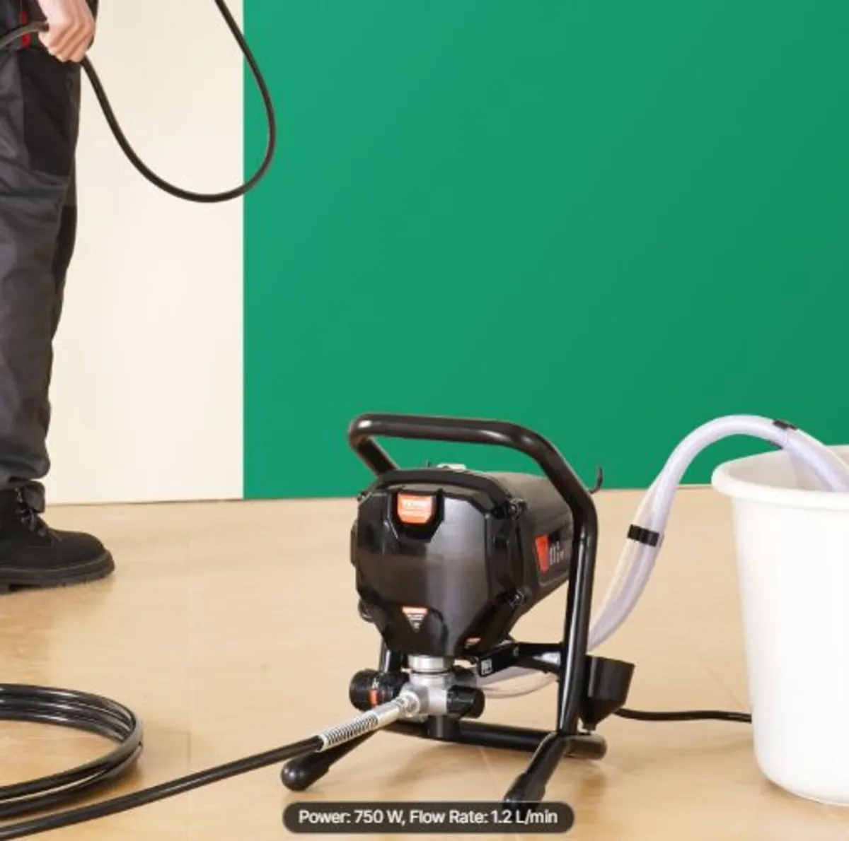 Stand Airless Paint Sprayer, 750W 3000PSI High - Image 4