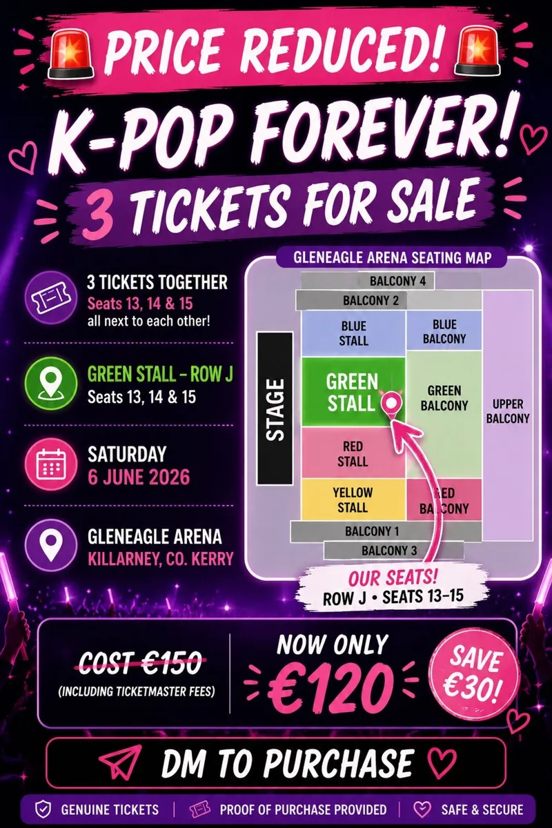 K Pop Forever Tickets - Image 1