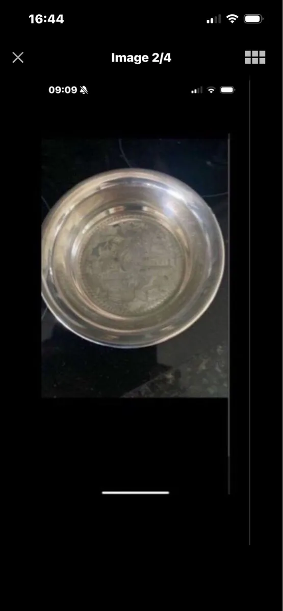 Silver plate wine Bottle Coaster - Image 2