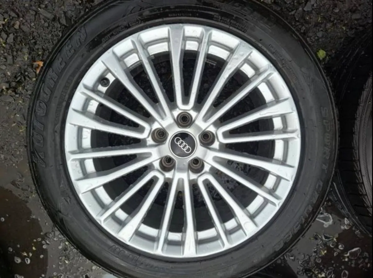 Genuine 18” Audi Alloys with tyres - Image 1