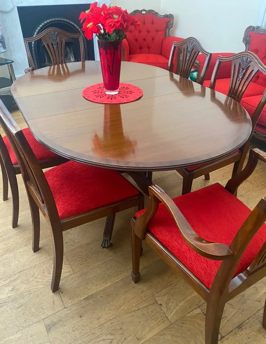 Complete dining room and living room mahogany set - Image 4