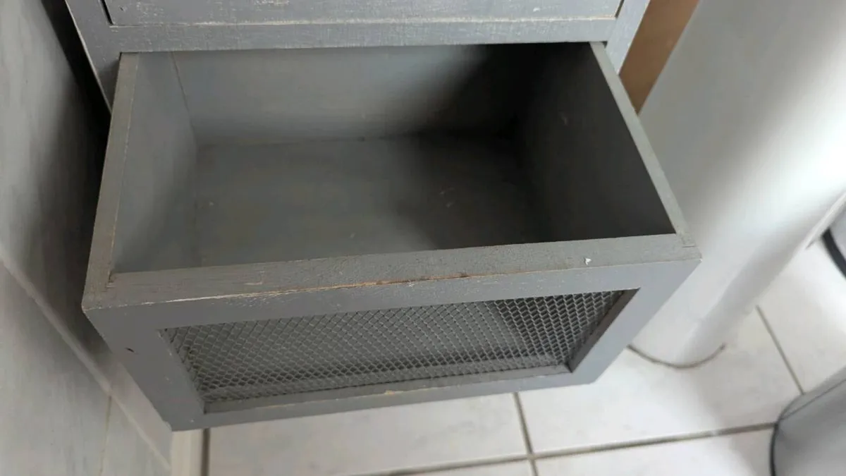 Rustic Storage Cabinet with 3 Drawers - Image 2