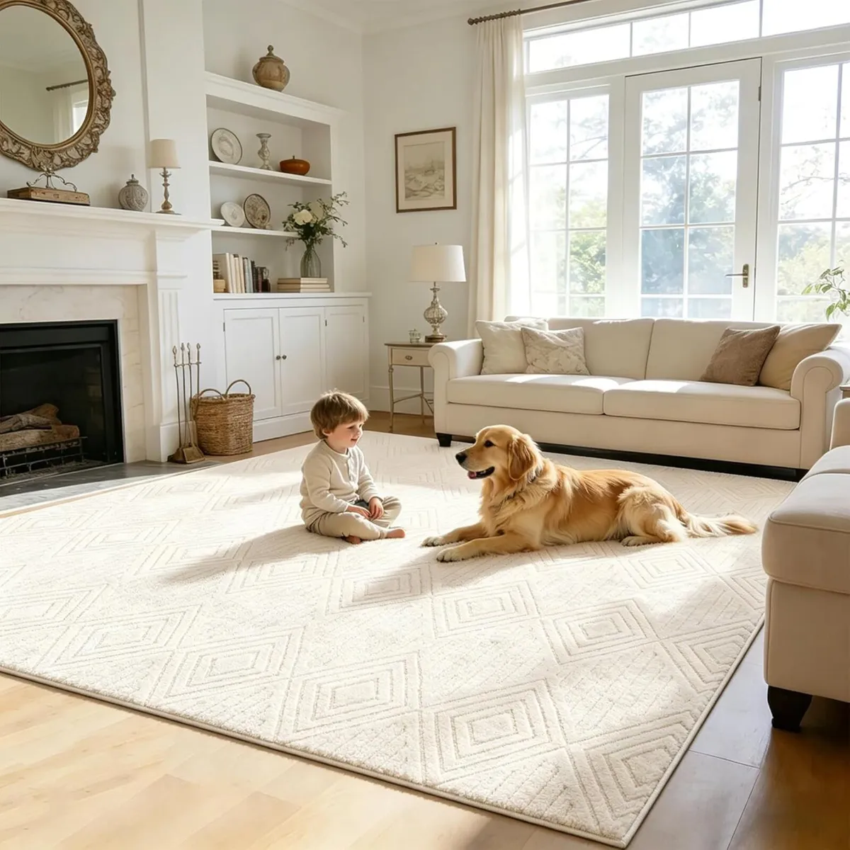 Capslapd Washable Rugs Living Room 200x300cm - Image 3