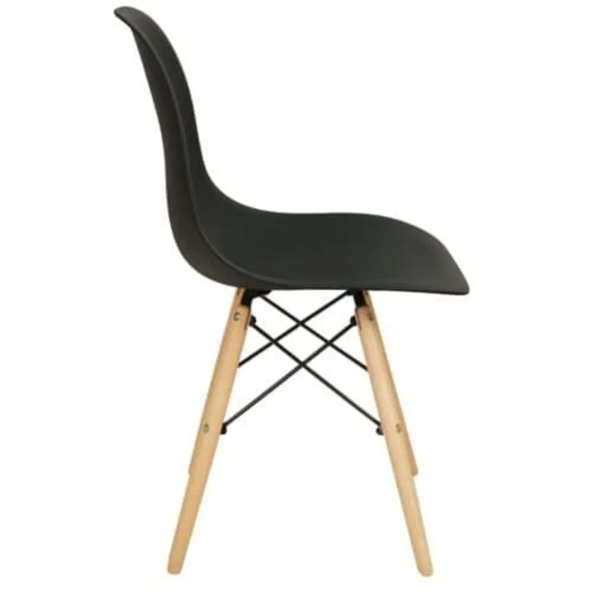 Ebon Flow Shell Chair Natural Beech Legs - Image 4
