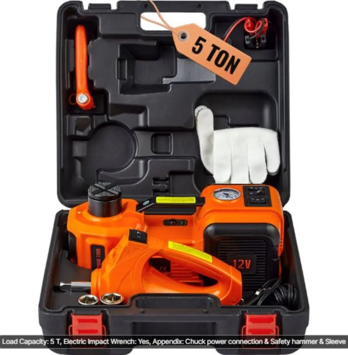 Electric Hydraulic Car Floor Jack 5 Ton 12V w - Image 1