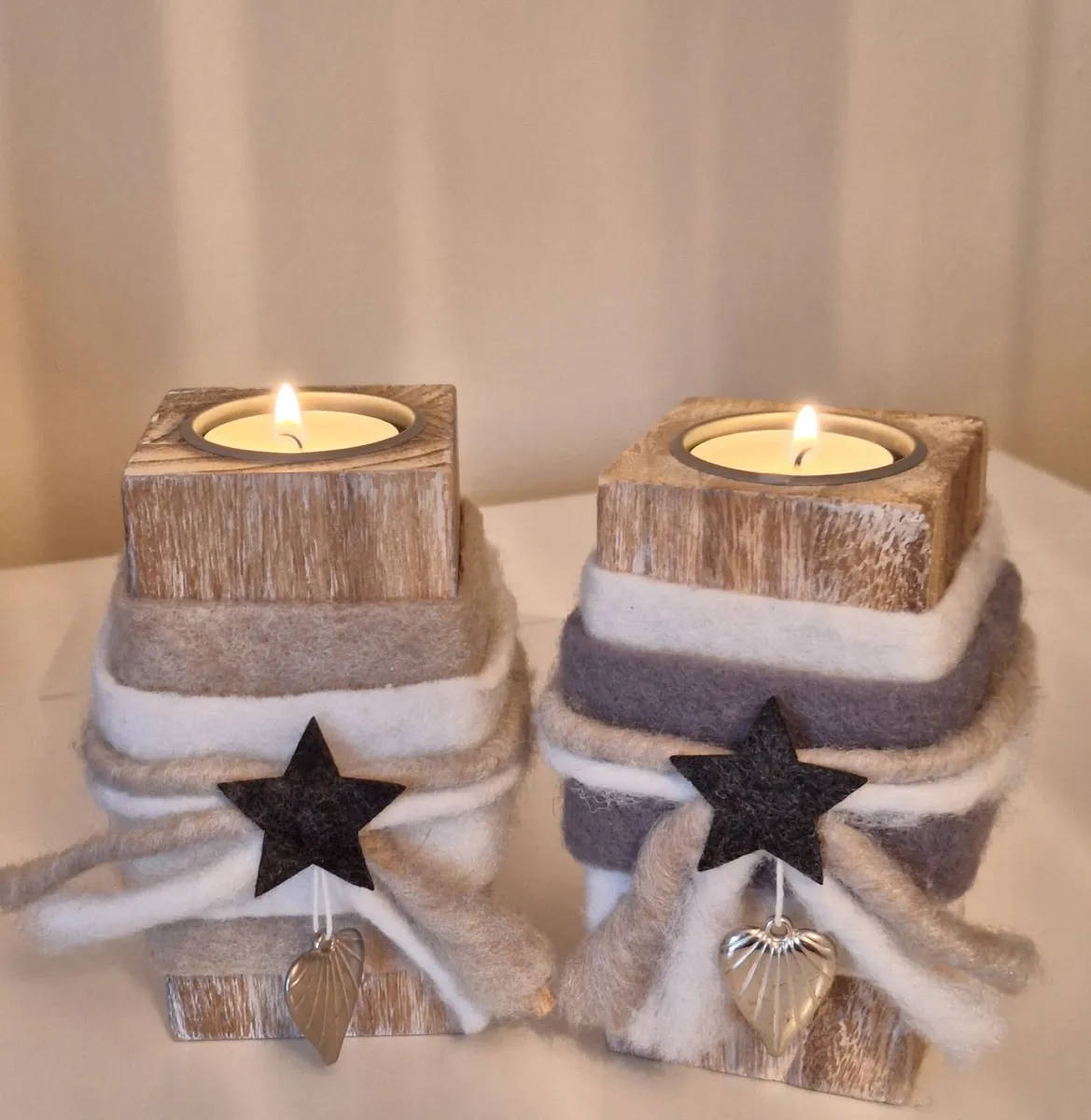 Rustic Style Decorative Candle Holders - Image 1