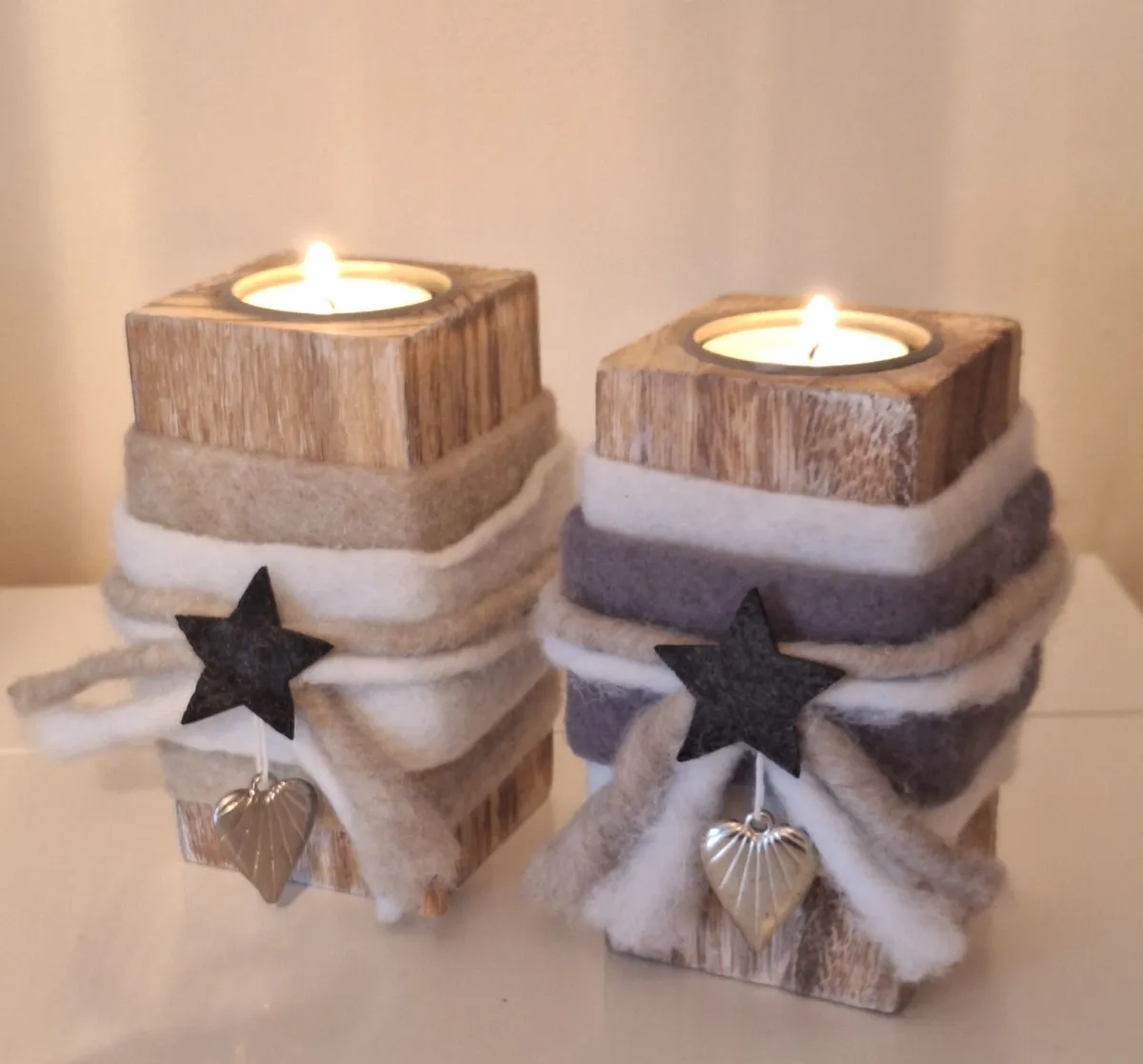 Rustic Style Decorative Candle Holders - Image 2