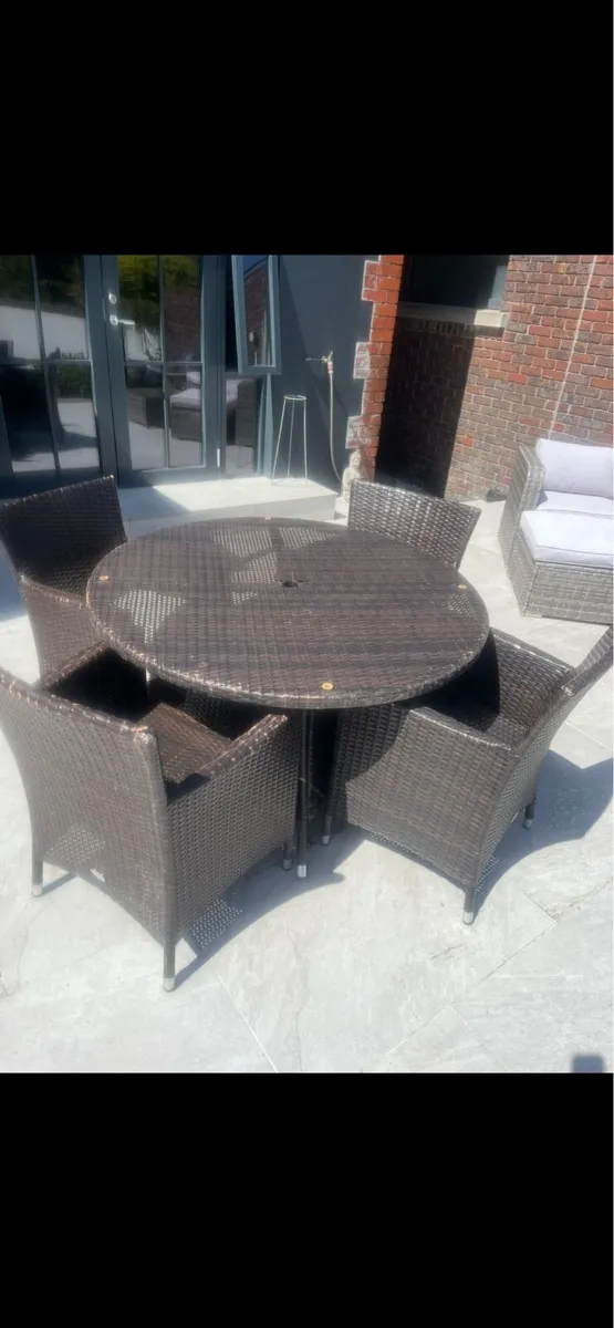 Rattan garden furniture