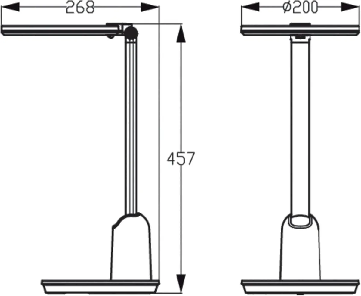 LED Einstein Desk Lamp 15W Light Warm to Cool - Image 2