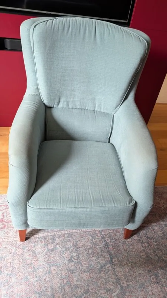 armchair (pale blue) - Image 1
