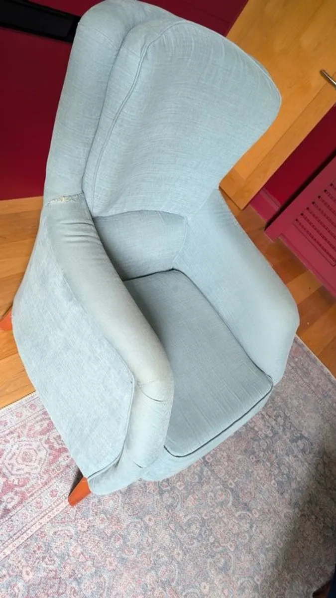 armchair (pale blue) - Image 3