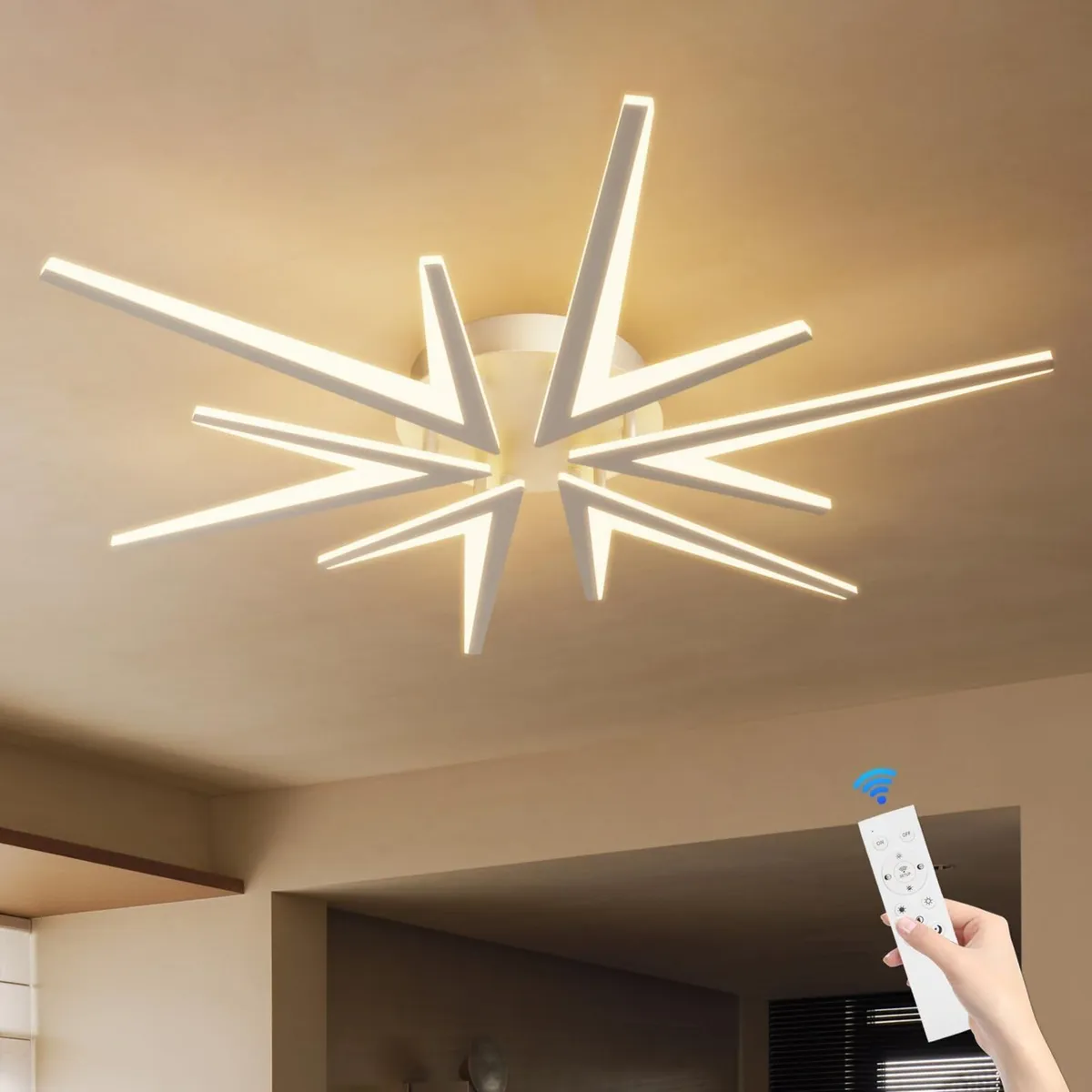 LED Ceiling Light with Remote Control Dimmable - Image 1