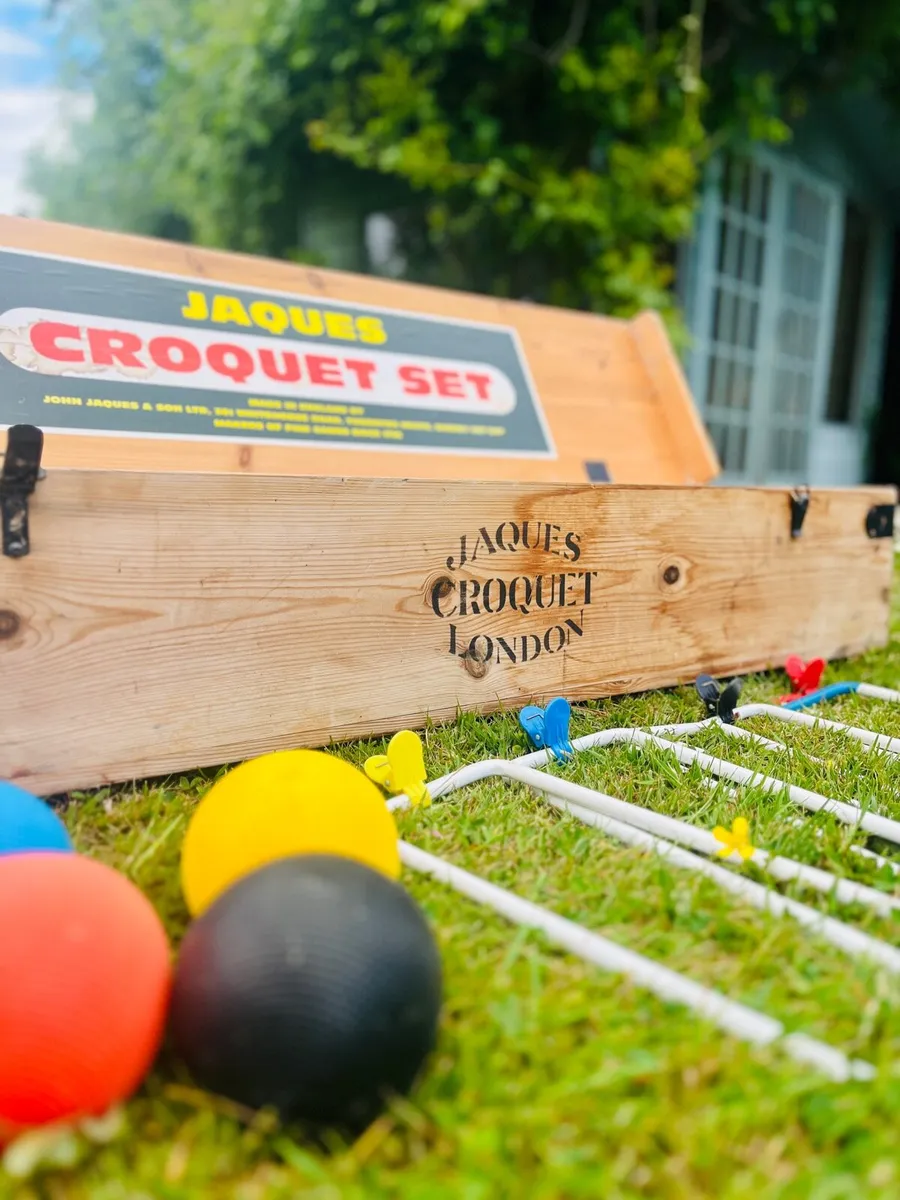 Vintage Jaques of London Hardwood Croquet Set - Image 2