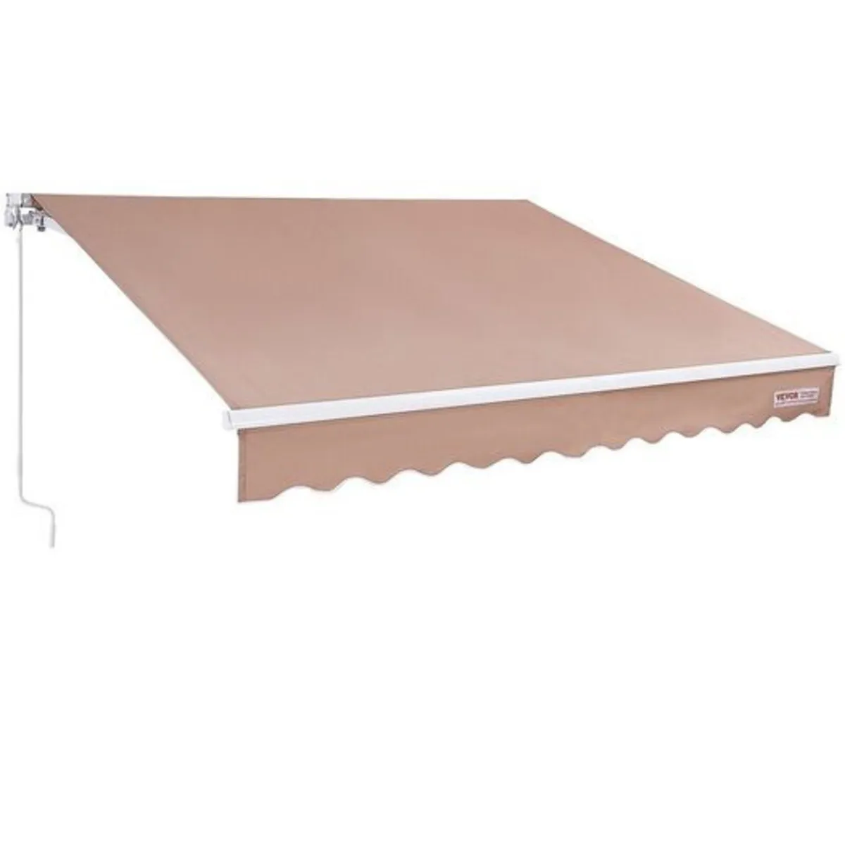 Manual Retractable Awning, 12 x 10 ft Outdoor Pati - Image 4