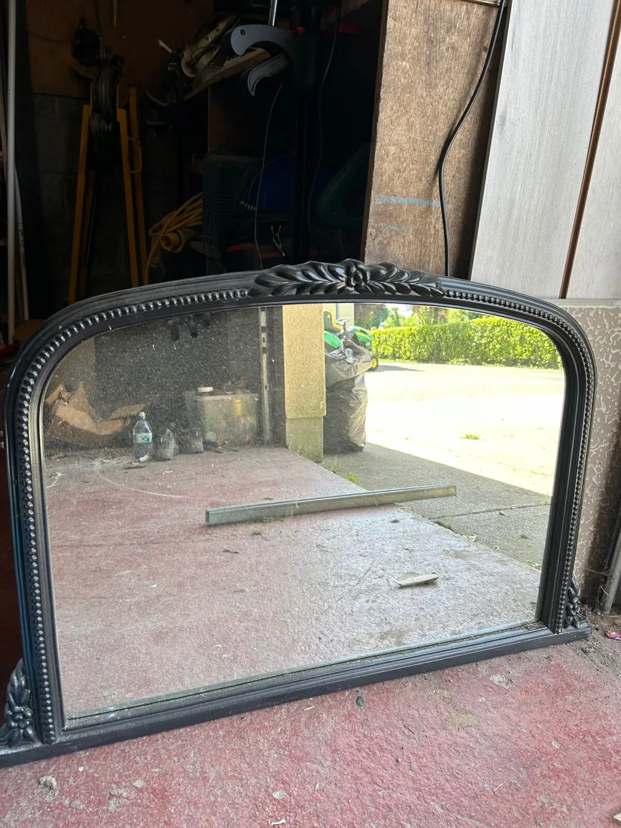 Cast Iron Fireplace Surround &Matching Mirror - Image 2