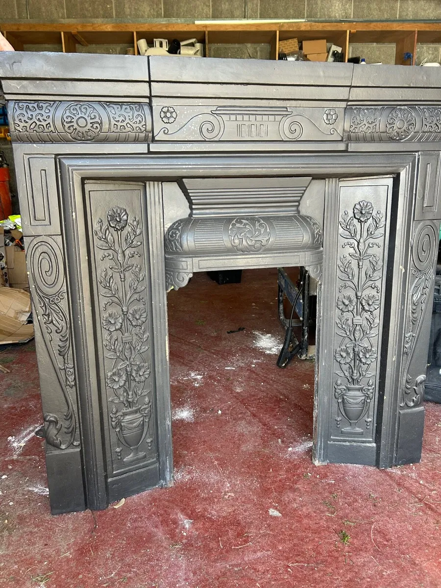 Cast Iron Fireplace Surround &Matching Mirror - Image 1