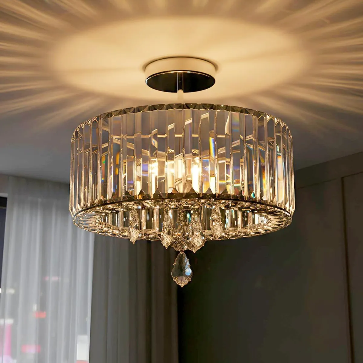 Crystal Ceiling Lights 3-Light Modern Chandeliers - Image 2