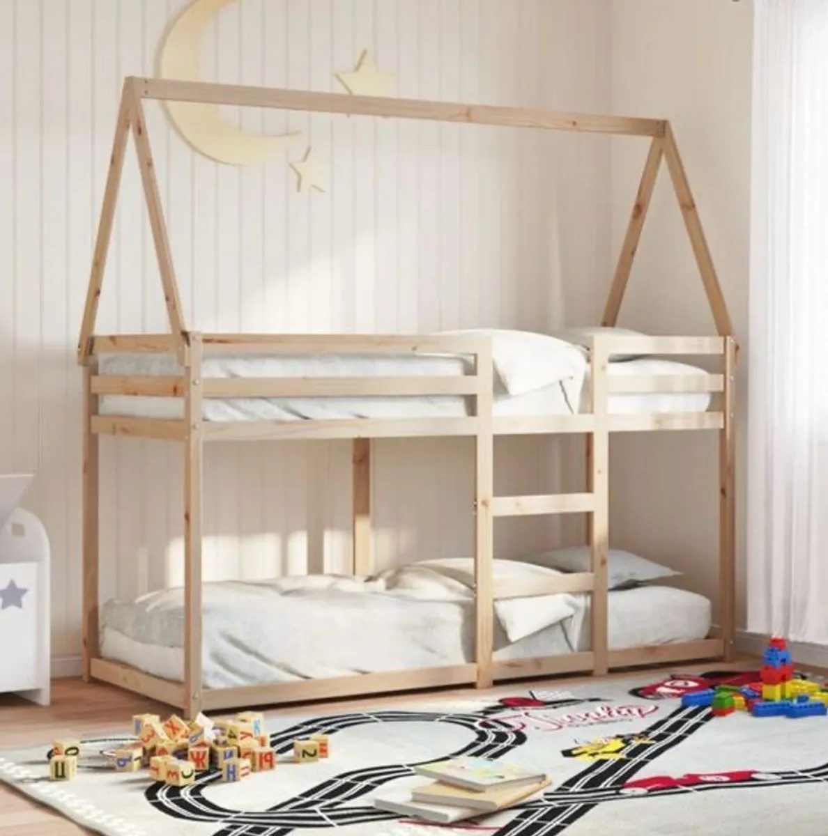 Kids Wooden Bunk Bed - Image 2